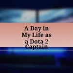 A Day in My Life as a Dota 2 Captain