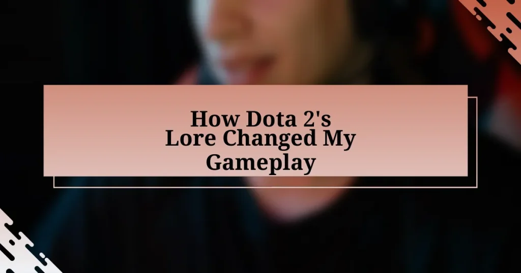 How Dota 2’s Lore Changed My Gameplay