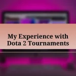 My Experience with Dota 2 Tournaments