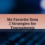 My Favorite Dota 2 Strategies for Tournaments