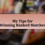 My Tips for Winning Ranked Matches